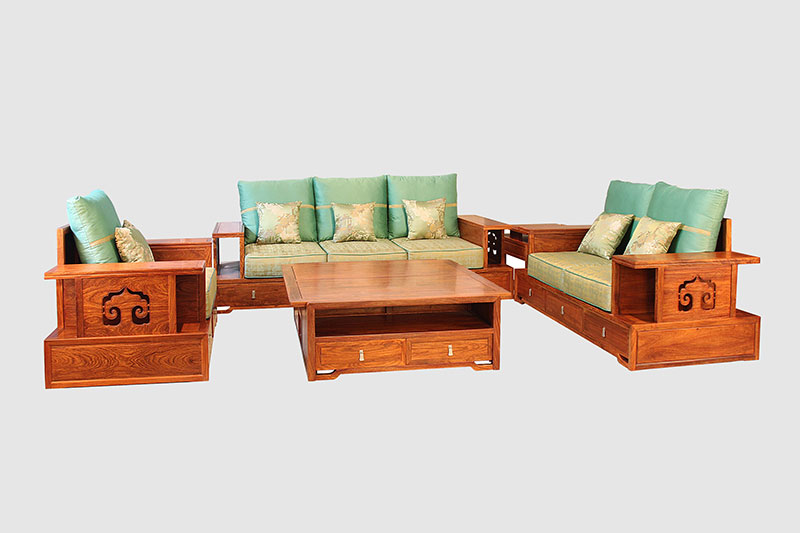 内蒙古中式实木沙发简直太美了
