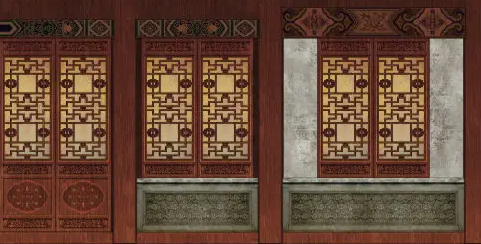 内蒙古隔扇槛窗的基本构造和饰件